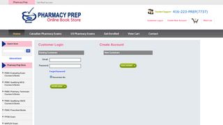 Customer Log-in - Pharmacy Prep