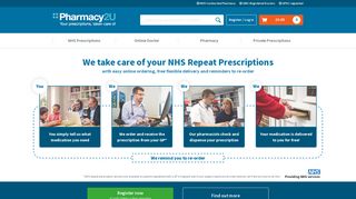 Pharmacy2U: NHS Pharmacy Online Doctor Repeat Prescriptions UK