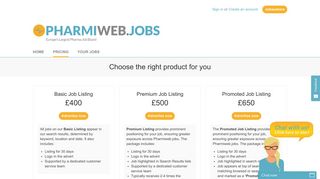 Advertise pharmaceutical jobs online with PharmiWeb.com