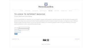 Login to Internet Banking — Phenix-Girard Bank