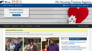 PHFA HOMEPAGE | Mortgage – Housing – Foreclosure Options