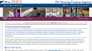 Homeownership Professionals | PA Housing Finance Agency - PHFA