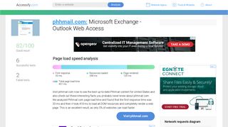 Access phhmail.com. Microsoft Exchange - Outlook Web Access