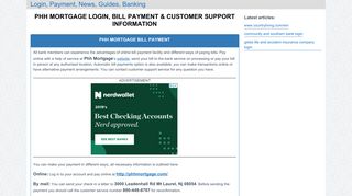 Phh Mortgage Login, Bill Payment & Customer Support Information