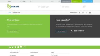 Supplier login - Element Fleet México