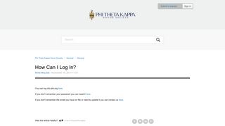 How Can I Log In? – Phi Theta Kappa Honor Society