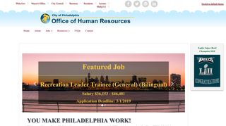 Phila.gov | Human Resources | Home