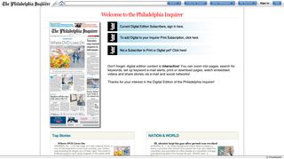 Digital version of The Philadelphia Inquirer