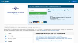 Philadelphia American Life Insurance Company: Login, Bill Pay ...