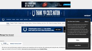 Account Manager - The Official Website of the Indianapolis Colts