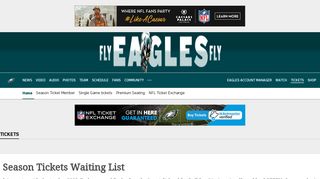 Season Tickets - Philadelphia Eagles