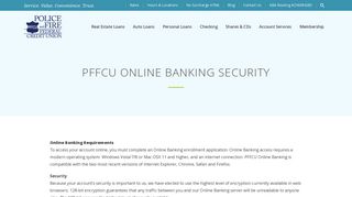 Online Banking Security | PFFCU - Police and Fire Federal Credit ...