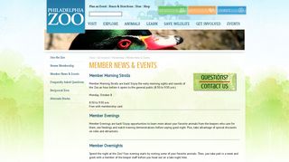 Member News & Events - Philadelphia Zoo