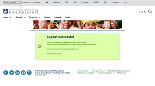 School District of Philadelphia - PhilaSD Login