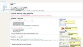 WiFi - SLA Account & New User Request - Google Sites