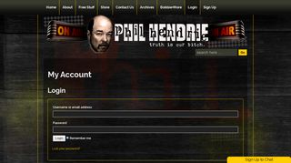 My Account - The Phil Hendrie Show