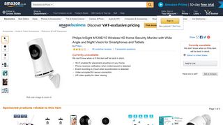 Philips InSight M120E/10 Wireless HD Home Security: Amazon.co.uk ...
