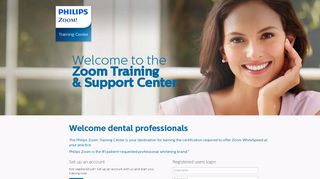 Log in for access - Philips Zoom Whitening Training Center