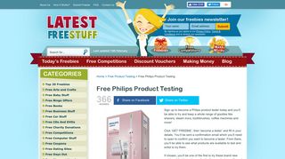 Free Philips Product Testing | LatestFreeStuff.co.uk