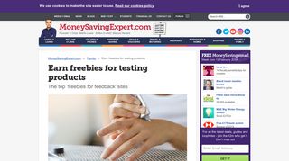 Product Testing Sites: Get freebies for feedback - MSE
