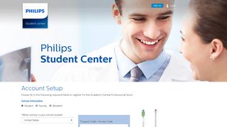 Registration Page :. USA - Philips Student Center