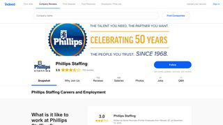 Phillips Staffing Careers and Employment | Indeed.com