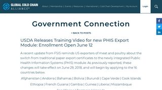 USDA Releases Training Video for new PHIS Export Module ...