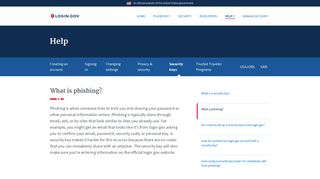 login.gov | What is phishing?