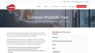 PhishMe Free | Simulated Phishing Training - Cofense