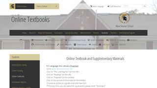 Online Textbooks – New Sharon School