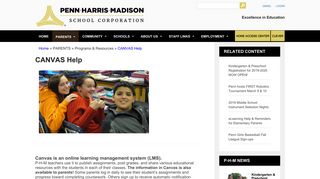 CANVAS Help | Penn-Harris-Madison School Corporation