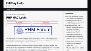 PHM HAC Login | Sign In Page - Bill Pay Help