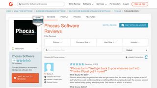Phocas Software Reviews 2018 | G2 Crowd