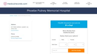 Phoebe Putney Memorial Hospital | MedicalRecords.com
