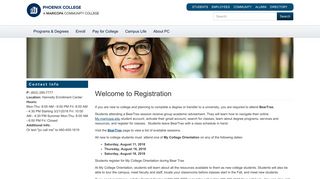 Welcome to Registration | Phoenix College