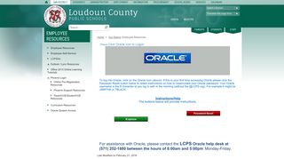 Employee Resources / Oracle System Access