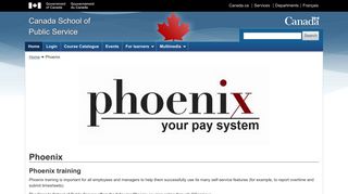 Phoenix - CSPS - Canada School of Public Service