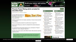 Phoenix Power Rising admin arrested for securities fraud