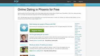 Phoenix Dating - Phoenix singles - Phoenix chat at POF.com™