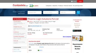 Phoenix Login Solutions Pvt Ltd, Bangalore / Bengaluru | Company ...