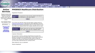 PHOENIX Healthcare Distribution On-Line Ordering