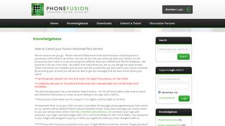 How to Cancel your Fusion Voicemail Plus Service - PhoneFusion