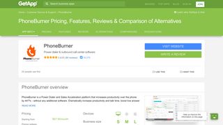 PhoneBurner Pricing, Features, Reviews & Comparison of Alternatives ...