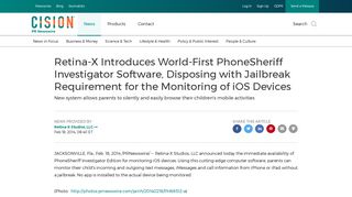 Retina-X Introduces World-First PhoneSheriff Investigator Software ...