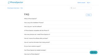 FAQ – Phone Spector Help Center