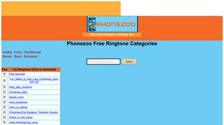 ringtone list - Phonezoo Free Ringtones -Disney, Star Wars, country ...