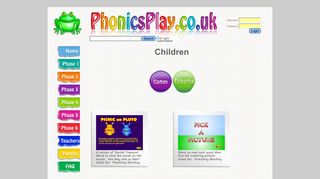 Children Menu - Phonics Play