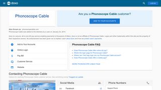 Phonoscope Cable: Login, Bill Pay, Customer Service and Care Sign-In