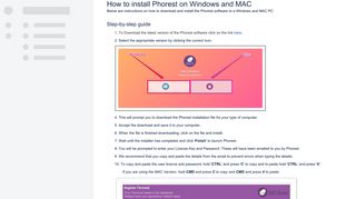 How to install Phorest on Windows and MAC - Phorest Help Desk - Wiki