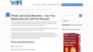 Photo Job Zone Reviews - Can You Earn $1-125 Per Picture? - Your ...
